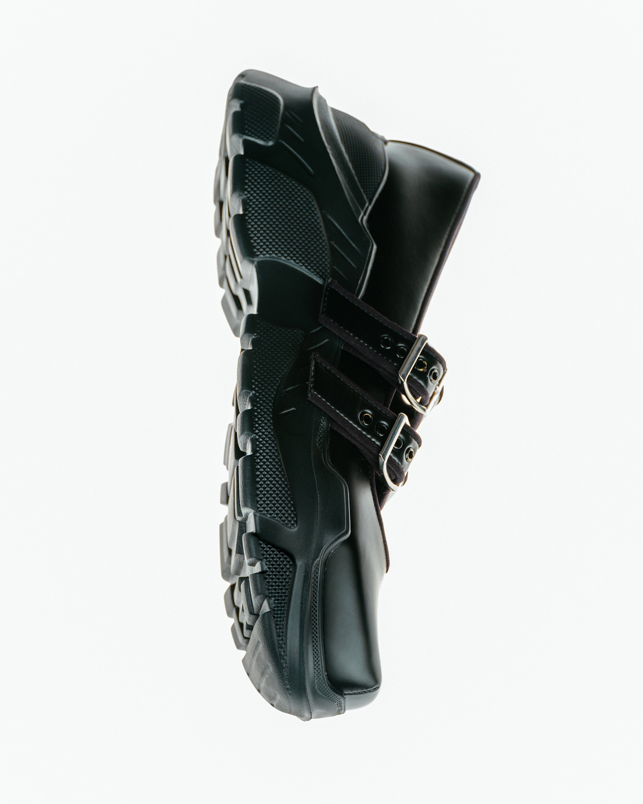 Gemini Faux Leather Black x Black