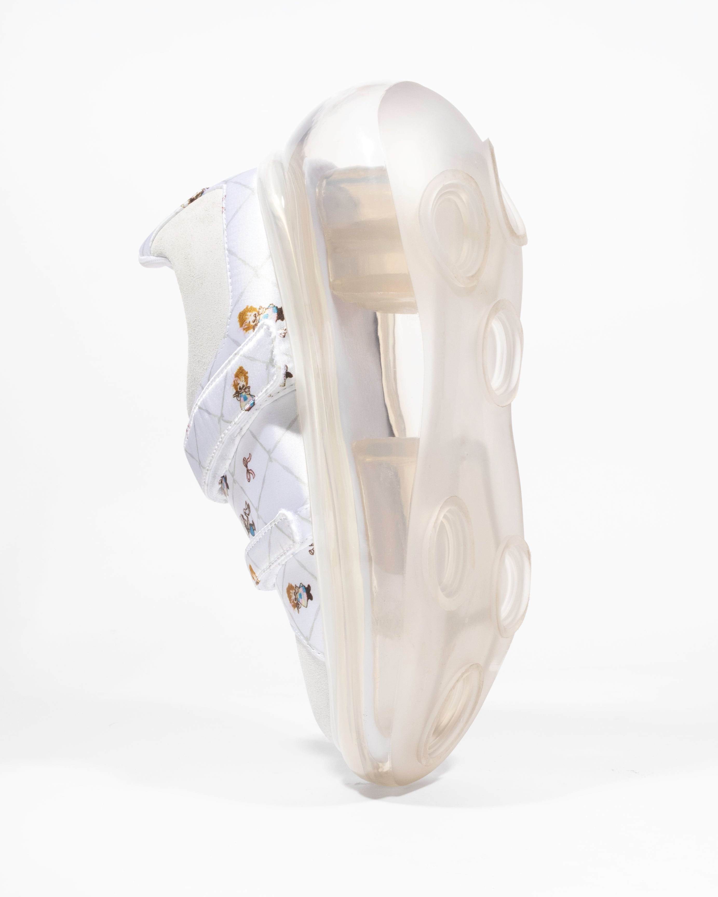 Retro Cartoon White Satin