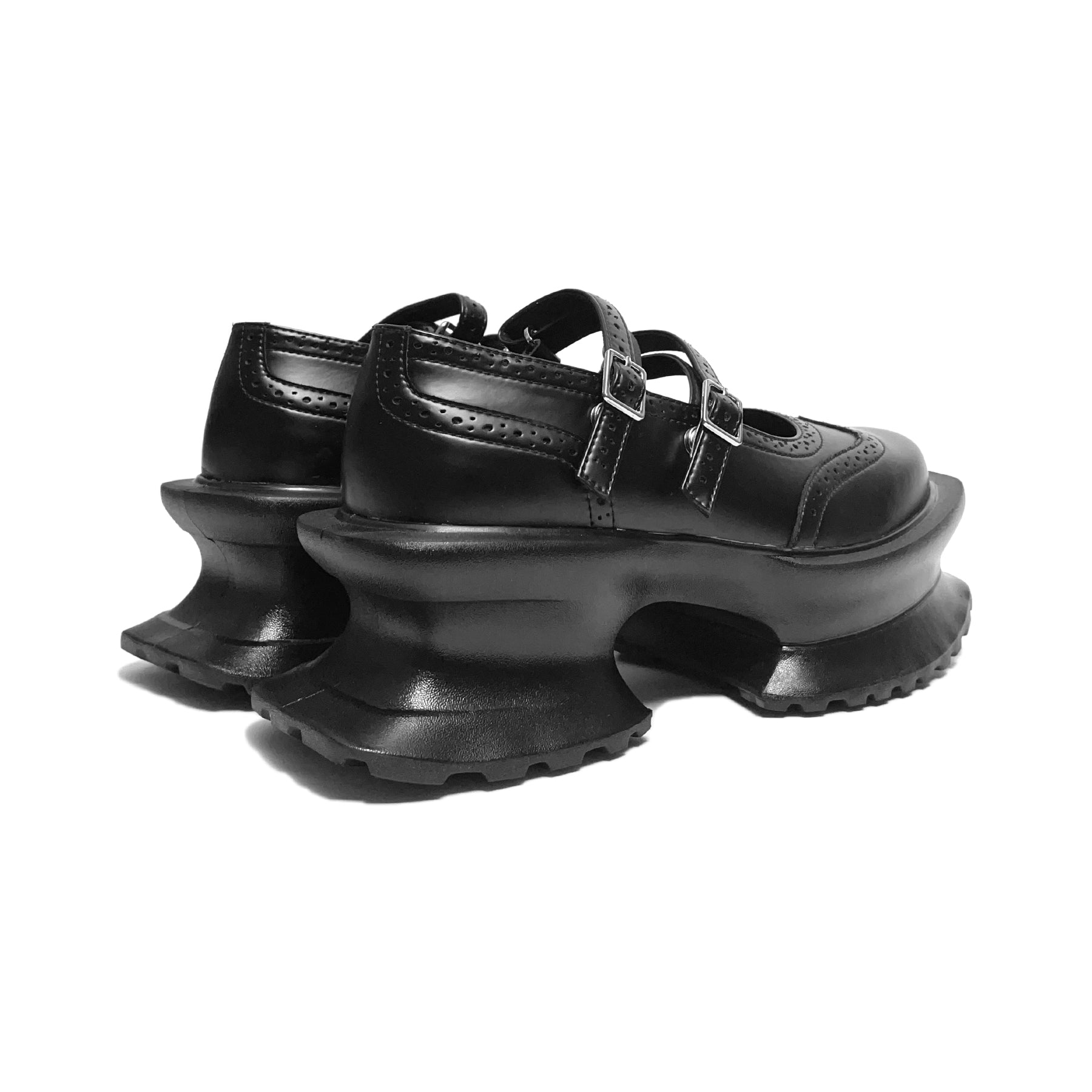 Aerial Garden shoes Black Leather × Black